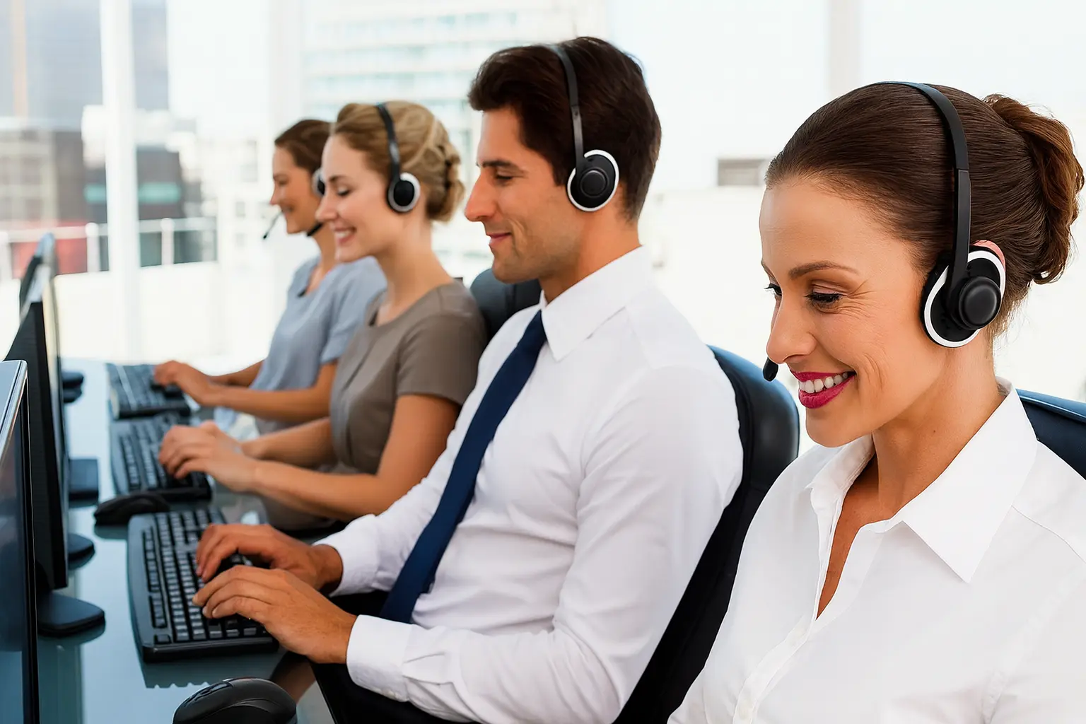 Soporte técnico brindando ayuda